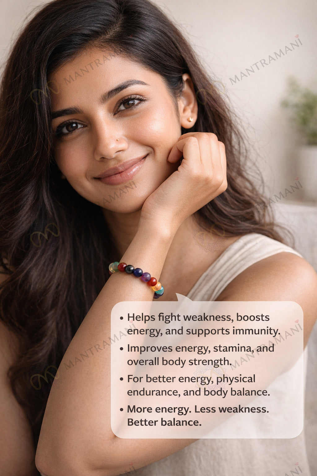MantraMani® BioMarker PRO™ Wellness Bracelet | India’s 1st Mineral-Skin Contact & Sunlight-Activated Energy Bracelet for Stress, Focus & Daily Health Support