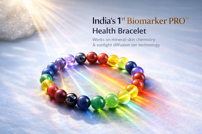 MantraMani BioMarker PRO™ Wellness Bracelet | India’s 1st Mineral-Skin Contact & Sunlight-Activated Energy Bracelet for Stress, Focus & Daily Health Support
