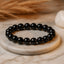 MantraMani® Éclipse Noire — Black Tourmaline Protection Bracelet