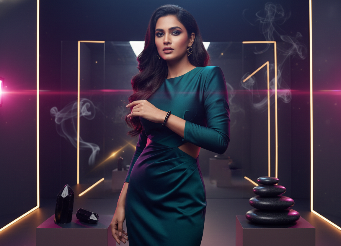 MantraMani™ Éclipse Noire — Black Tourmaline Protection Bracelet