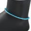 MantraMani® Aqua Blue Chalcedony Anklet