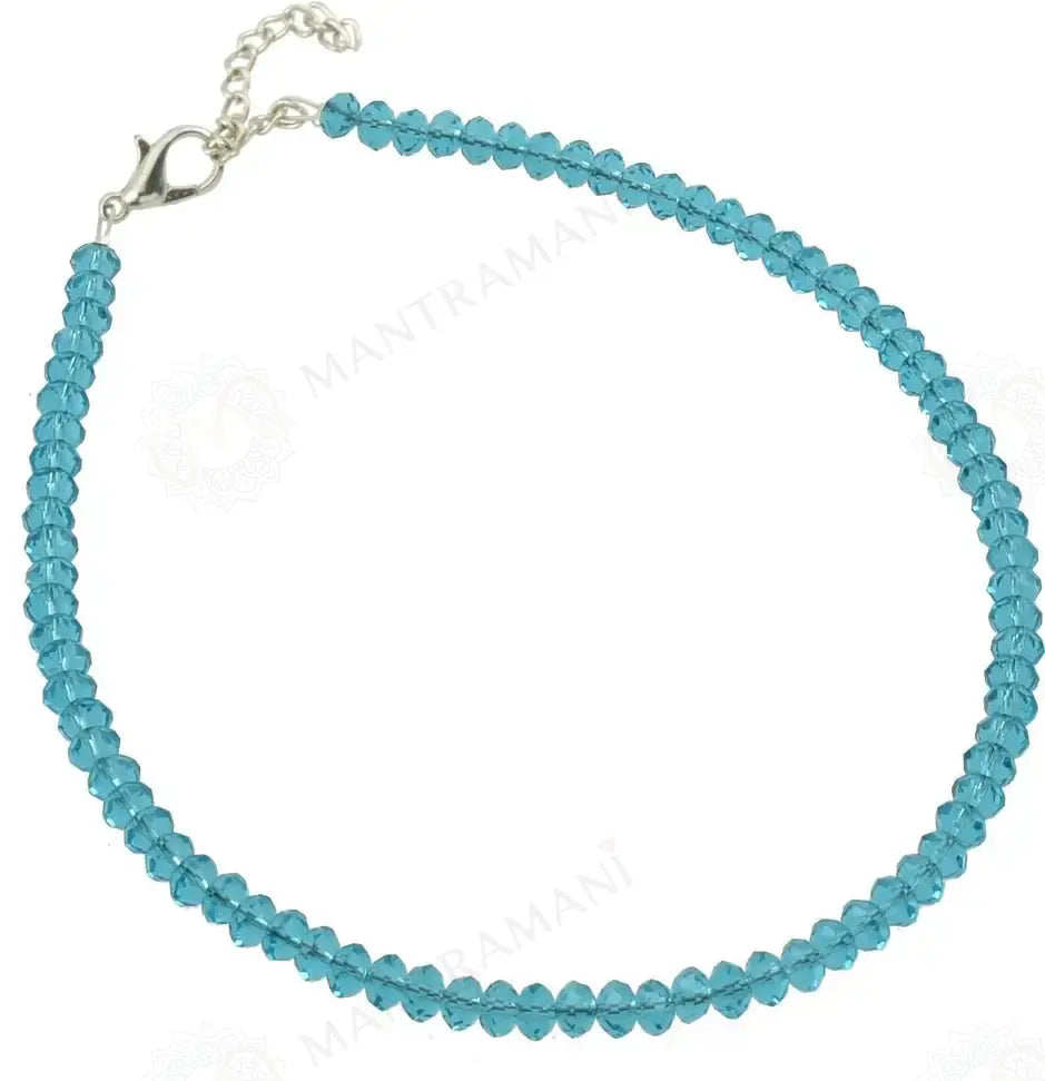 MantraMani® Blue Chalcedony Anklet
