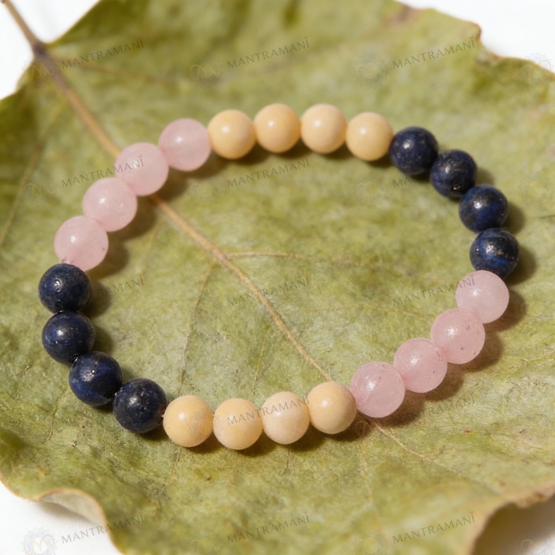 Cancer Zodiac Birthstone Crystal Bracelet- 8 mm- Kark Rashi Crystal Bracelet