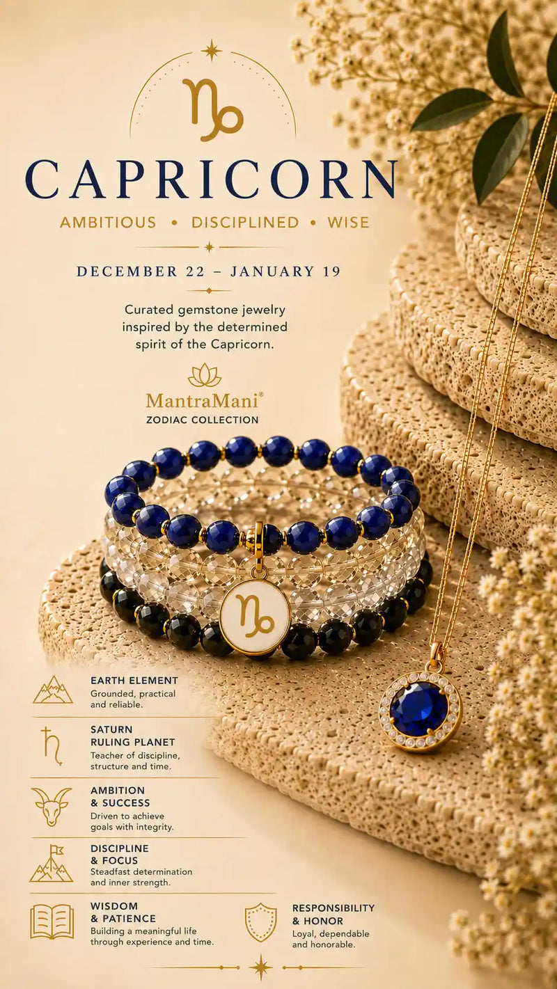 Capricorn Birthstone Bracelets & Zodiac Jewelry
