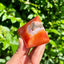 MantraMani® Carnelian Pyramid – Confidence, Motivation & Energy Boost Crystal Pyramid