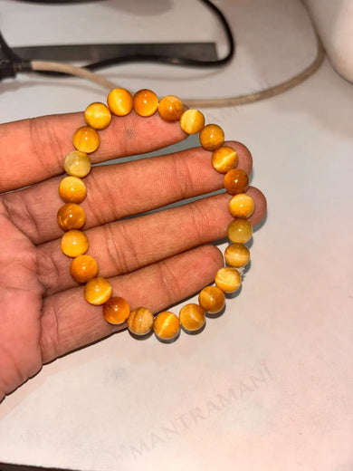 MantraMani® Cats Eye Bracelet – Ketu Dosha Relief & Psychic Protection