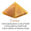 MantraMani® Yellow Citrine Pyramid – Energy & Manifestation Crystal Pyramid