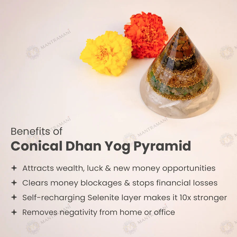 MantraMani® Dhan yog Pyramid