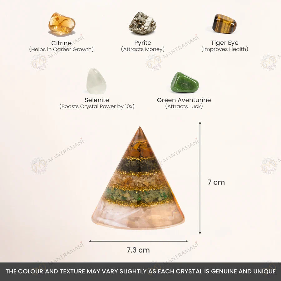 MantraMani® Dhan yog Pyramid