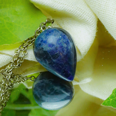 MantraMani® Sodalite Crystal Drop Pendant