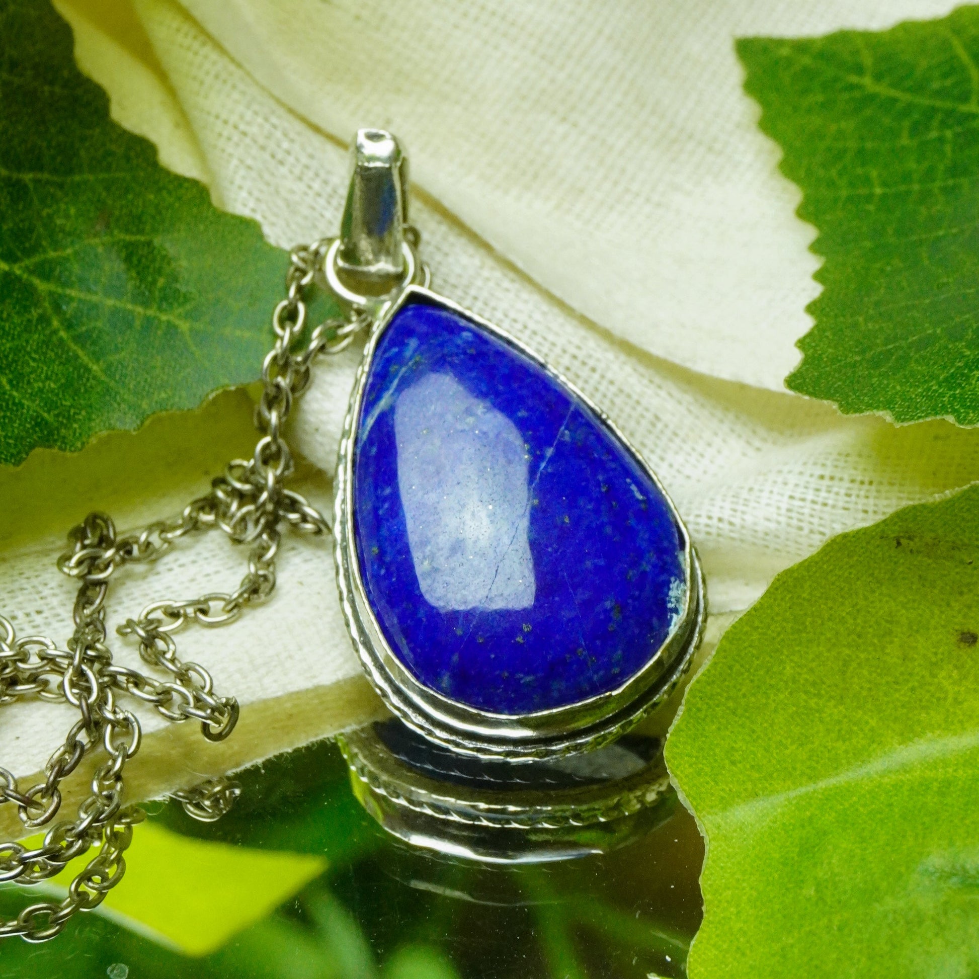 MantraMani Lapis Lazuli Crystal Fancy Pendant