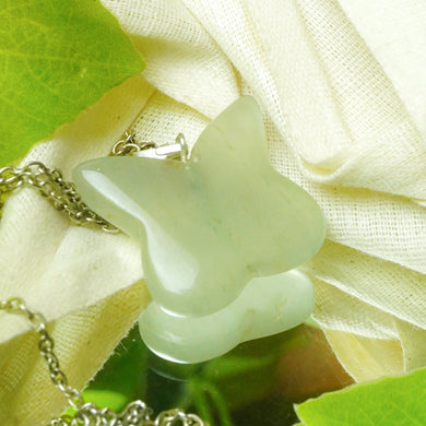 MantraMani® Green Aventurine Crystal Butterfly Pendant