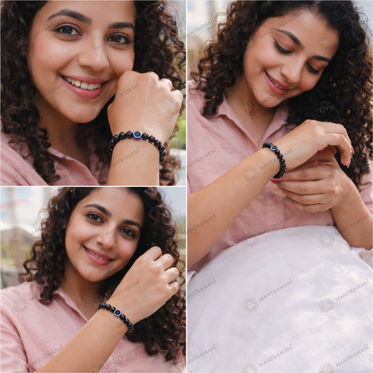 NazarRaksha Mani Bracelet  Evil Eye Protection Bracelet • Aura Shielding • Emotional Balance • Inner Confidence