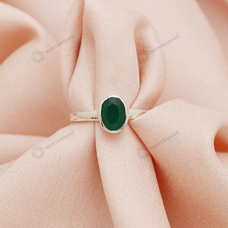 MantraMani® Panna (Real Emerald) Ring: Develop Sharp Intellect and Enhance Growth Opportunities