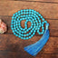 MantraMani® Blue Magnesite Turquoise Mala - For Success in Everything