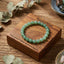 MantraMani® FortuneFlow™ Green Aventurine Bracelet for Luck, Wealth & Emotional Healing | Natural Non-Treated Crystal Beads | Heart Chakra, Focus & Opportunity Bracelet for Men & Women