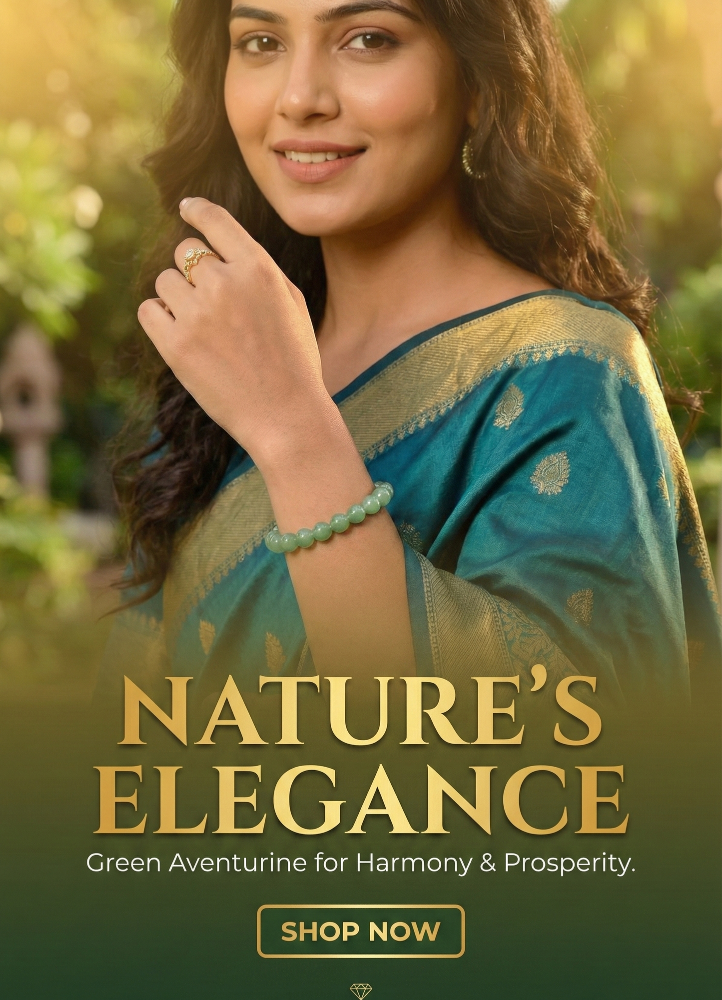 FortuneFlow™ Green Aventurine Bracelet for Luck, Wealth & Emotional Healing | Natural Non-Treated Crystal Beads | Heart Chakra, Focus & Opportunity Bracelet for Men & Women