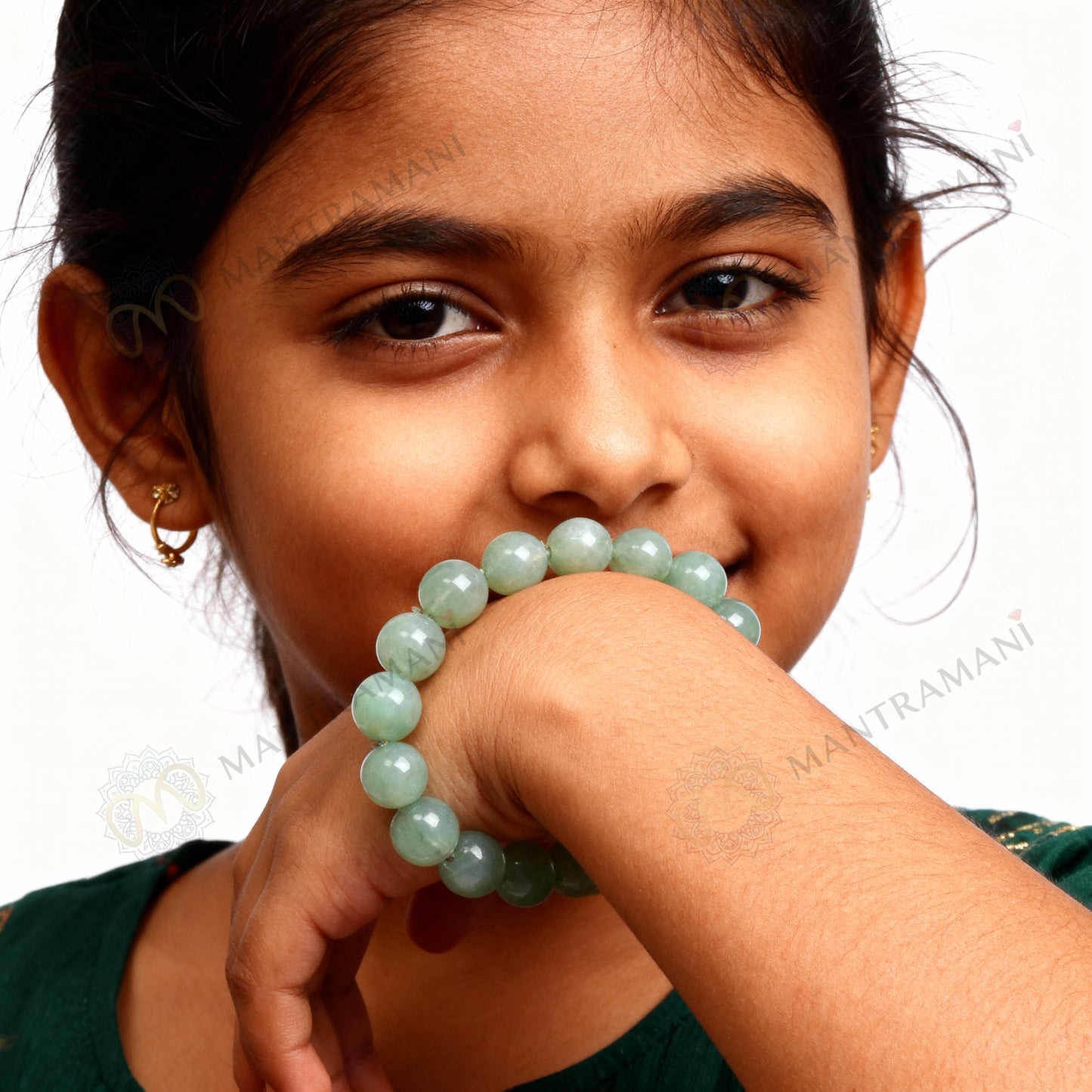 MantraMani® FortuneFlow™ Green Aventurine Bracelet for Luck, Wealth & Emotional Healing | Natural Non-Treated Crystal Beads | Heart Chakra, Focus & Opportunity Bracelet for Men & Women