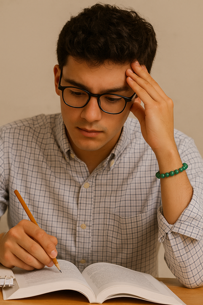 FortuneFlow™ Green Aventurine Bracelet for Luck, Wealth & Emotional Healing | Natural Non-Treated Crystal Beads | Heart Chakra, Focus & Opportunity Bracelet for Men & Women