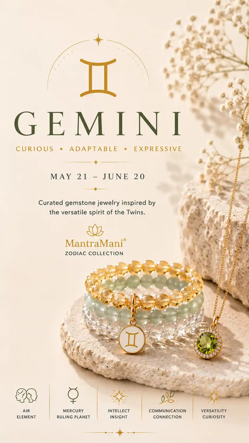 Gemini Birthstone Bracelets & Zodiac Jewelry