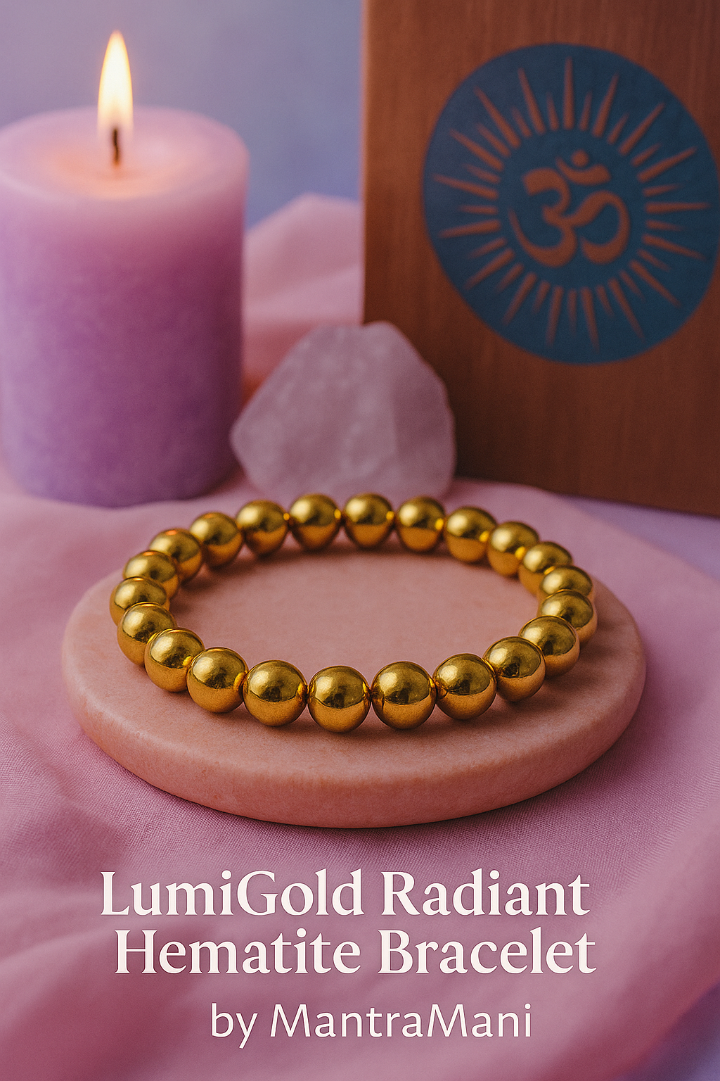 LumiGold™ – Radiant Hematite Bracelet by MantraMani