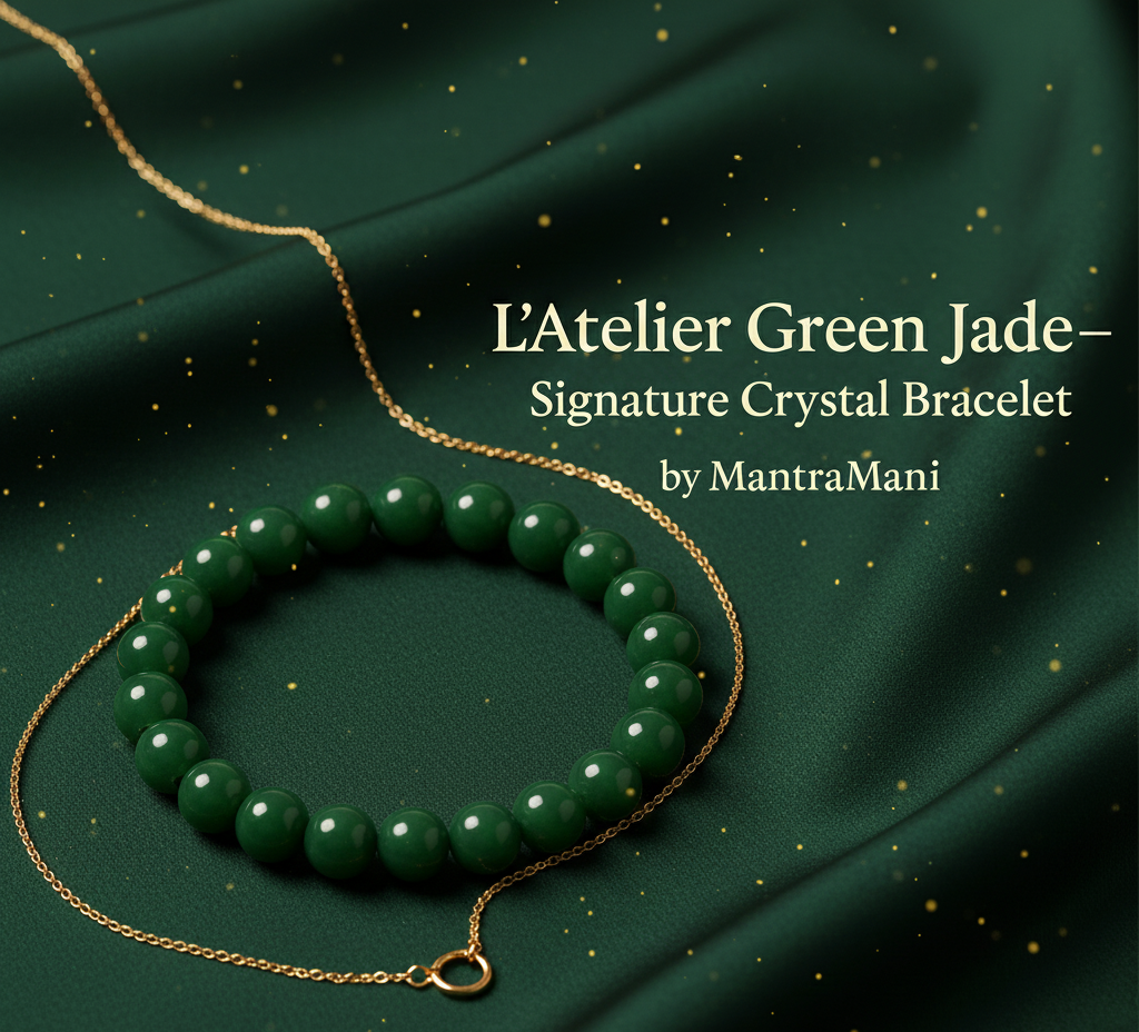 L’Atelier™  Green Jade – Signature Crystal Bracelet by MantraMani