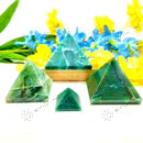 MantraMani® Green Jade Pyramid- Luck &amp; Good Fortune • Harmony &amp; Balance • Wealth Attraction &amp; Prosperity