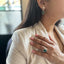 MantraMani® Green Onyx Ring: Encourages Self-Confidence and Willpower