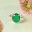 MantraMani® Green Onyx Ring: Encourages Self-Confidence and Willpower