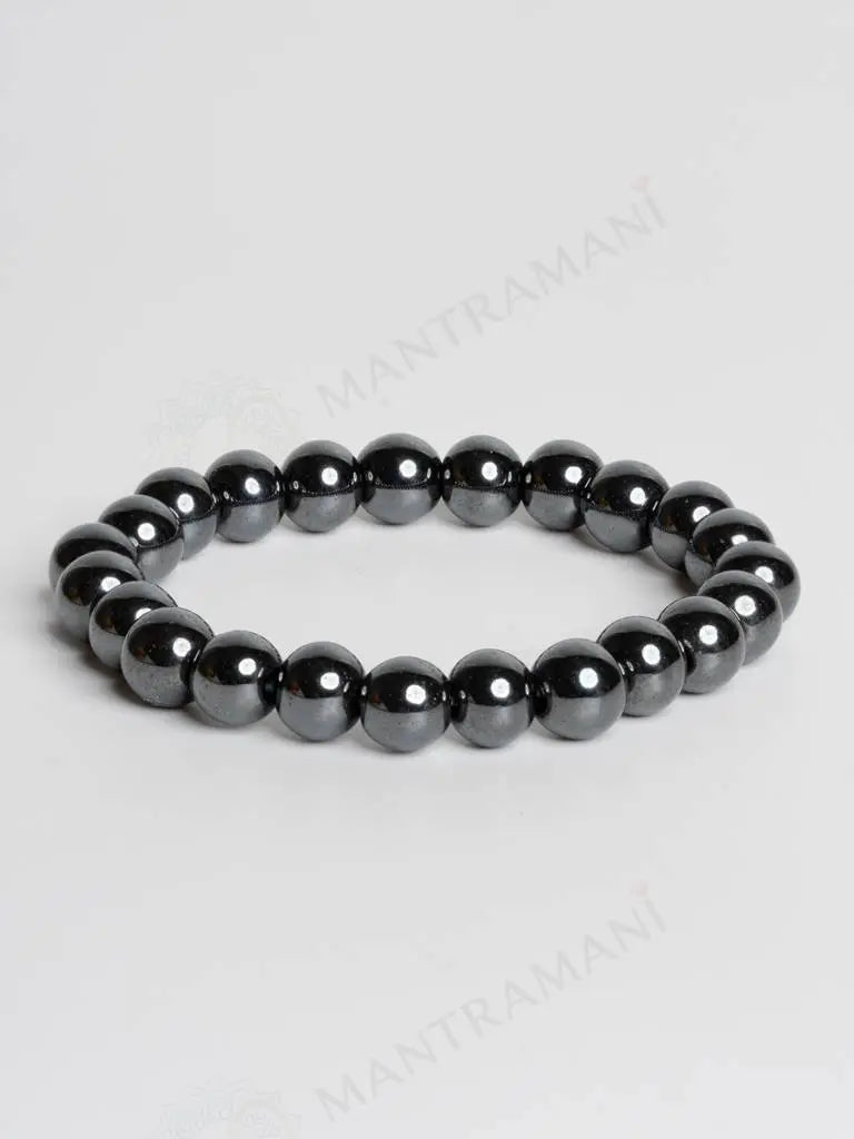 MantraMani® Hematite Bracelet – Grounding, Protection & Mental Clarity