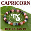 MantraMani® Capricorn Zodiac Birthstone Crystal Bracelet- 8 mm- Makar rashi crystal bracelet