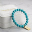 MantraMani® Turquoise Céleste Irani Firoza – Natural Iranian Turquoise Protection, Wealth & Health Bracelet (AAA Grade | Jupiter Energy | Evil Eye Shield)