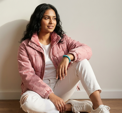 Turquoise Céleste Irani Firoza – Natural Iranian Turquoise Protection, Wealth & Health Bracelet (AAA Grade | Jupiter Energy | Evil Eye Shield)