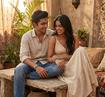 MantraMani® Firoza Turquoise Bracelet — Success Activation • Mental Calm • Aura Protection | Certified Natural Stone