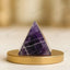 MantraMani® Amethyst Crystal Pyramid – Natural Healing Crystal Pyramid for Calm, Meditation