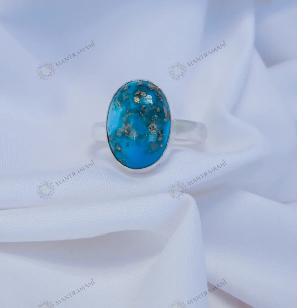MantraMani® Turquoise Ring: Strengthens Communication & Confidence