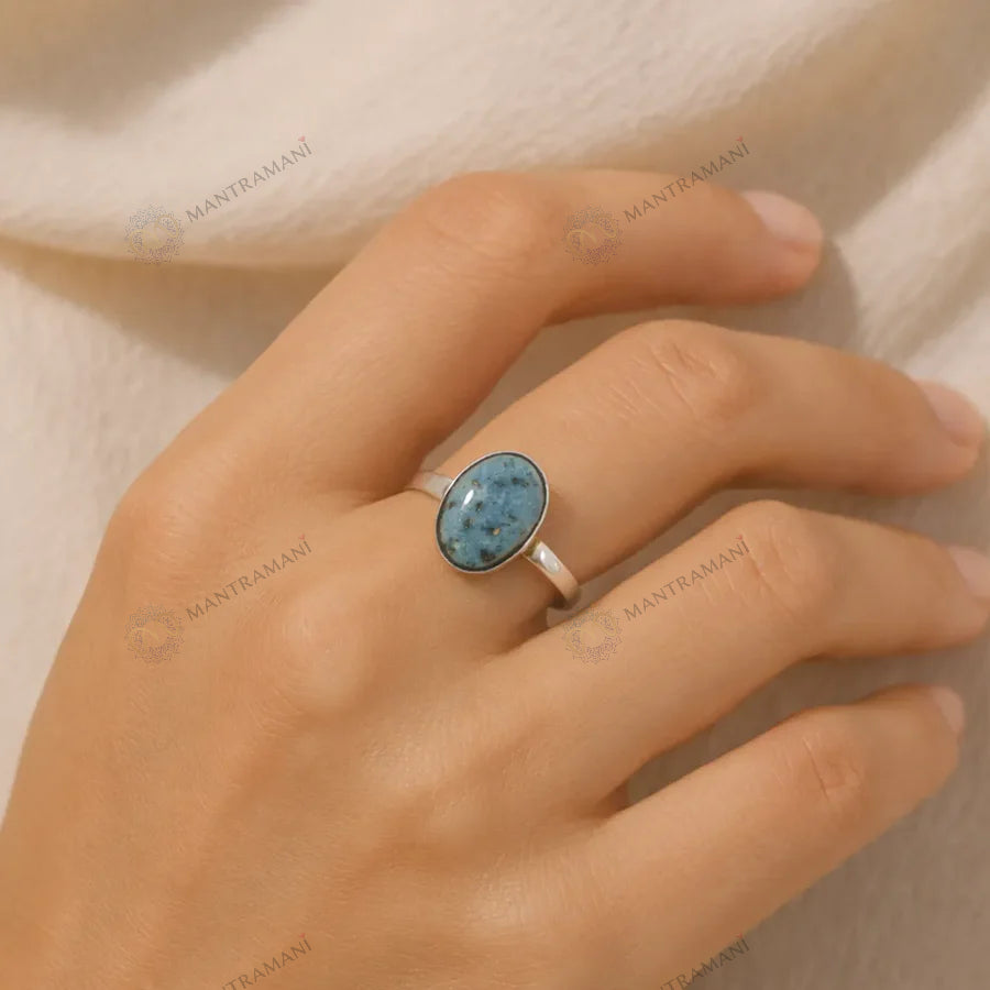 MantraMani® Turquoise Ring: Strengthens Communication & Confidence