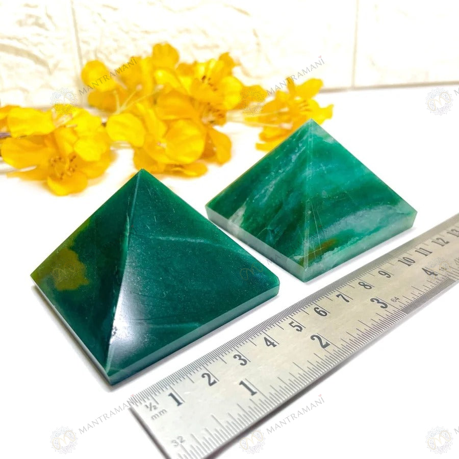 MantraMani® Green Jade Pyramid