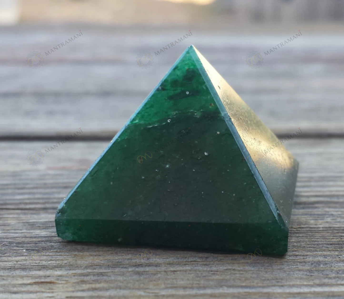 MantraMani® Green Jade Pyramid