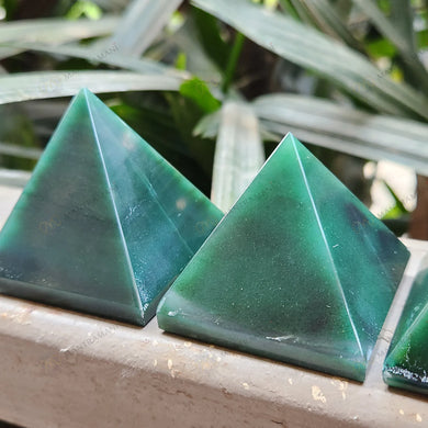 MantraMani® Green Jade Pyramid