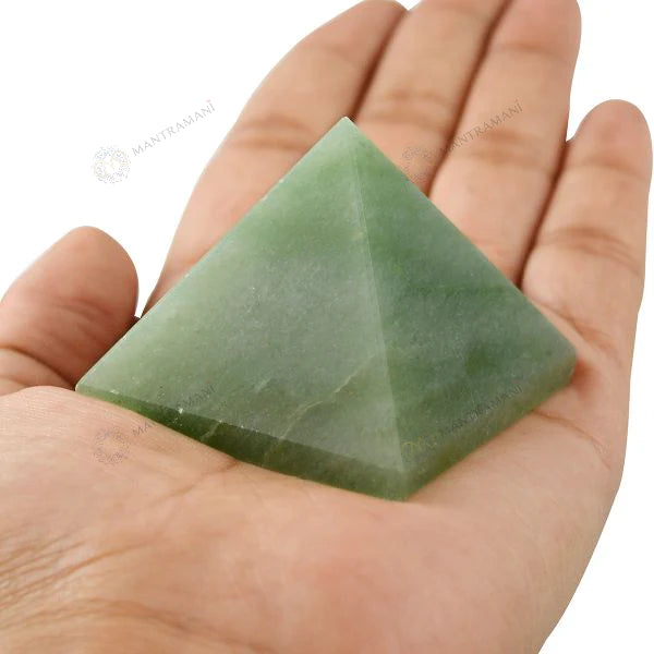 MantraMani® Green Jade Pyramid
