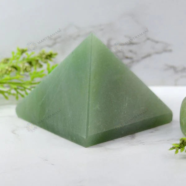 MantraMani® Green Jade Pyramid