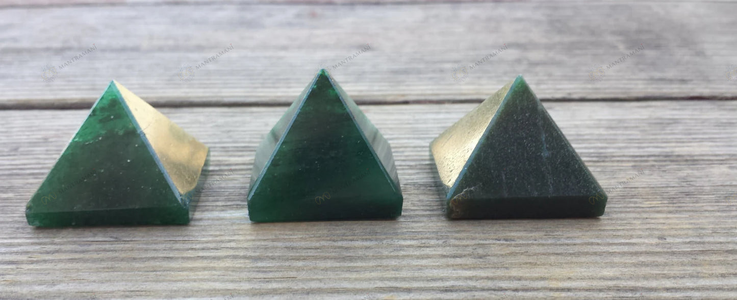 MantraMani® Green Jade Pyramid