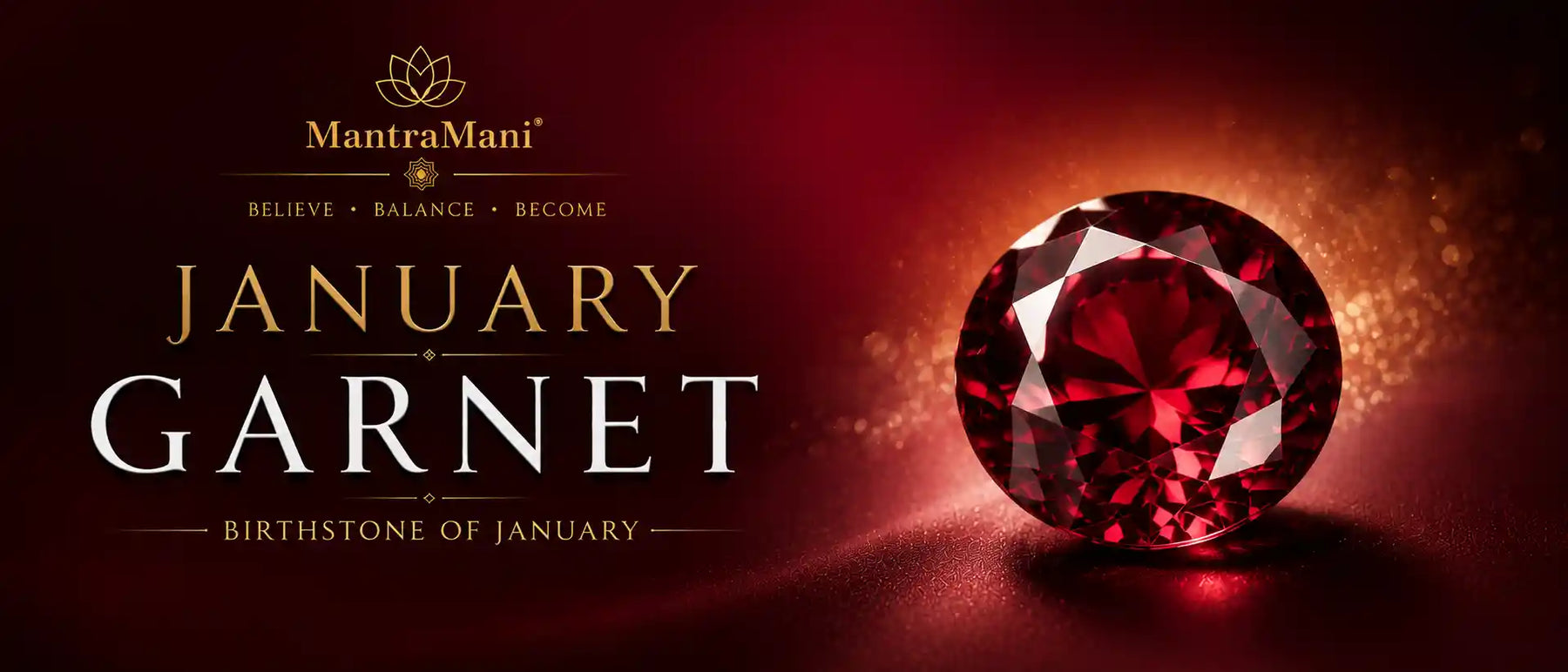 January Birthstone — Garnet Gemstone Jewelry