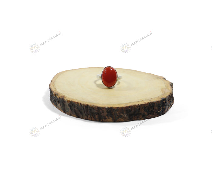 MantraMani® Red Jasper Ring: Courage and Confidence