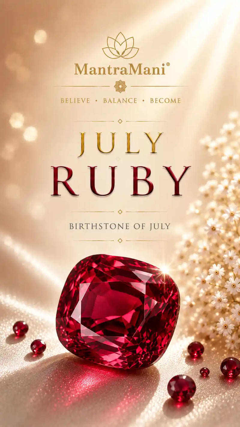 July Birthstone — Ruby Gemstone Jewelry