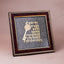 MantraMani® Raw Pyrite Finish Shree Kuber Mantra Frame for Wealth & Good Luck