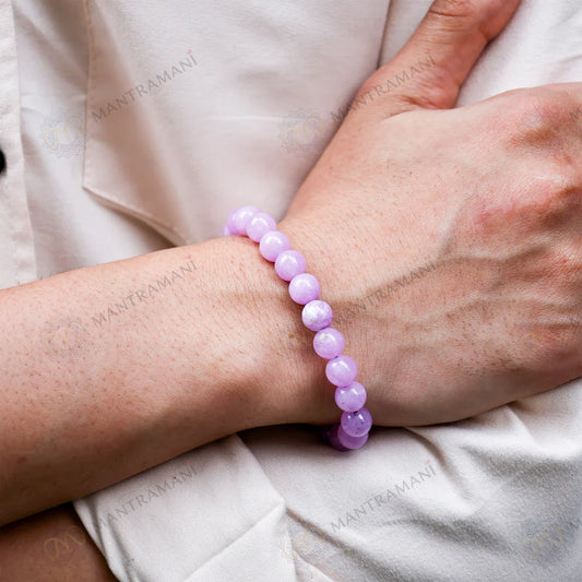 MantraMani® Kunzite Bracelet to Heal Broken Hearts - MantraMani® Authentic Vedic Gemstone