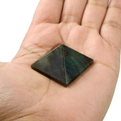 MantraMani® Labradorite Pyramid – Protection, Intuition & Spiritual Growth Crystal