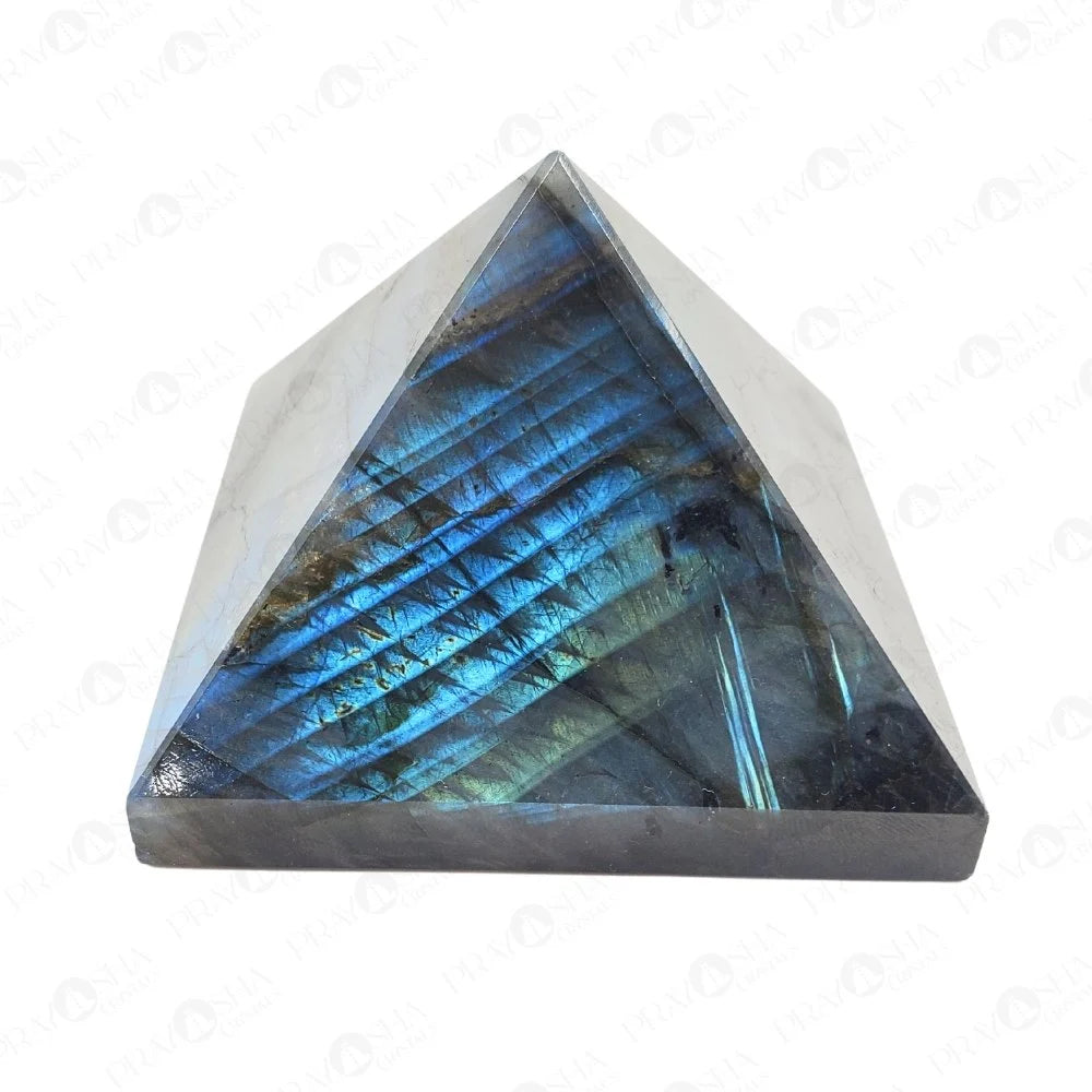 MantraMani® Labradorite Pyramid – Protection, Intuition & Spiritual Growth Crystal